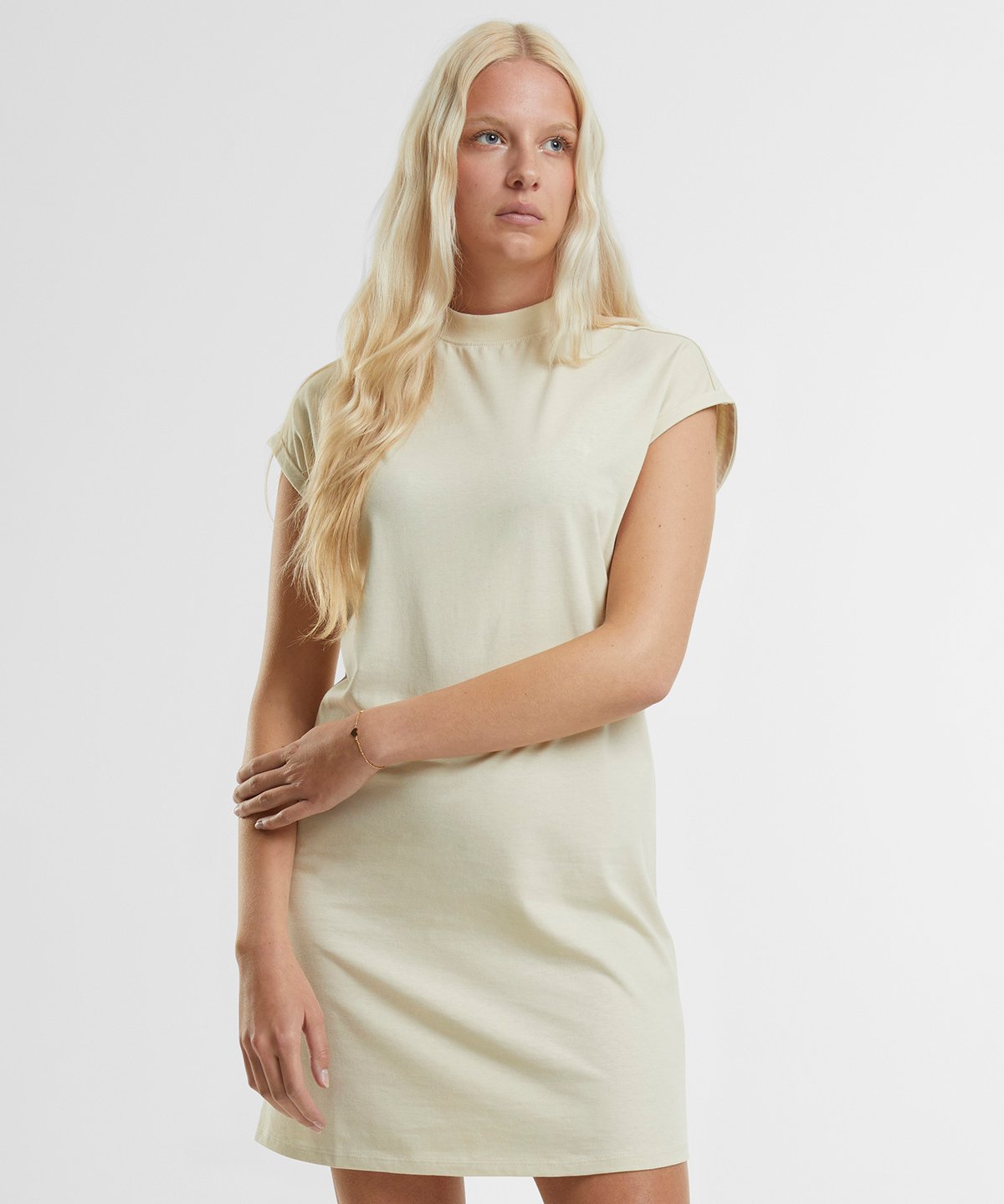 Organic Extended Shoulder T-shirt Dress: Womens -