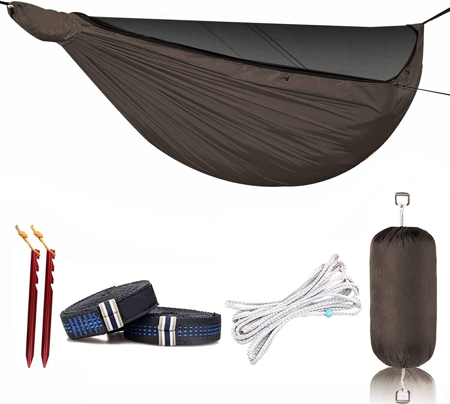 Onewind Temptest Zipper Hammock 11ft Green Green Brown
