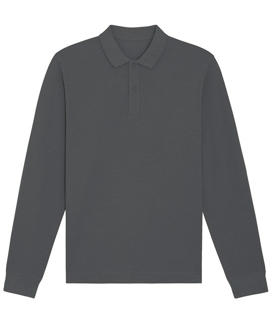 Organic Colours Long Sleeve Polo: Unisex - Clearance - High-Quality Clearance</p>