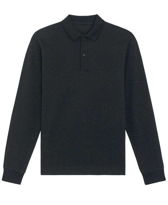 Organic Colours Long Sleeve Polo: Unisex - Clearance - High-Quality Clearance</p>