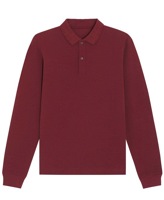 Organic Colours Long Sleeve Polo: Unisex - Clearance - High-Quality Clearance</p>