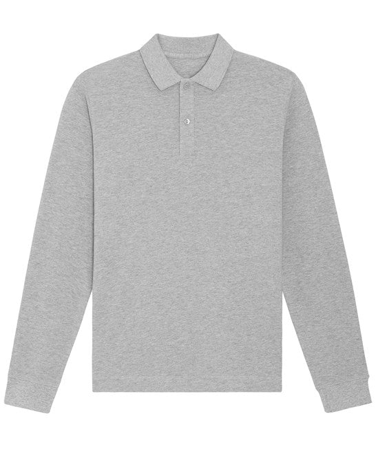 Organic Colours Long Sleeve Polo: Unisex - Clearance - High-Quality Clearance</p>