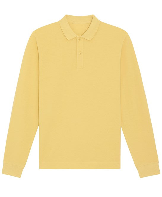 Organic Colours Long Sleeve Polo: Unisex - Clearance - High-Quality Clearance</p>
