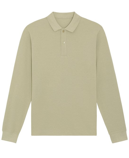 Organic Colours Long Sleeve Polo: Unisex - Clearance - High-Quality Clearance</p>