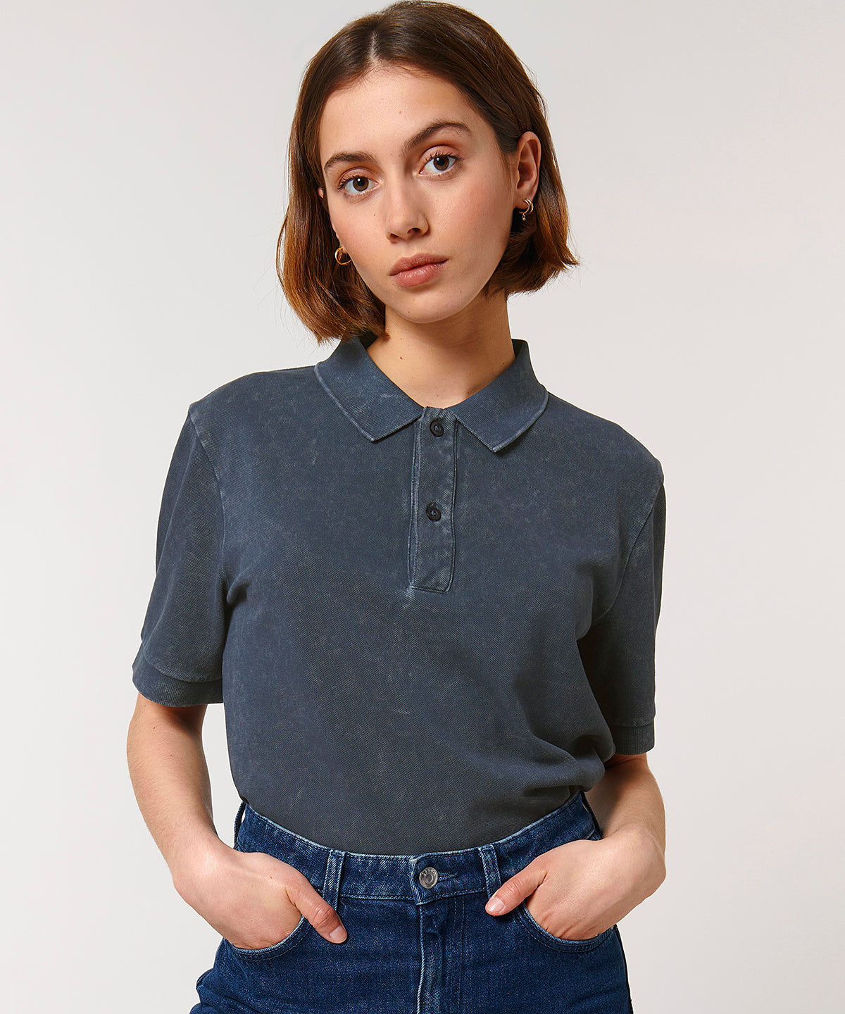 Organic Vintage Polo Shirt - - High-Quality </p>