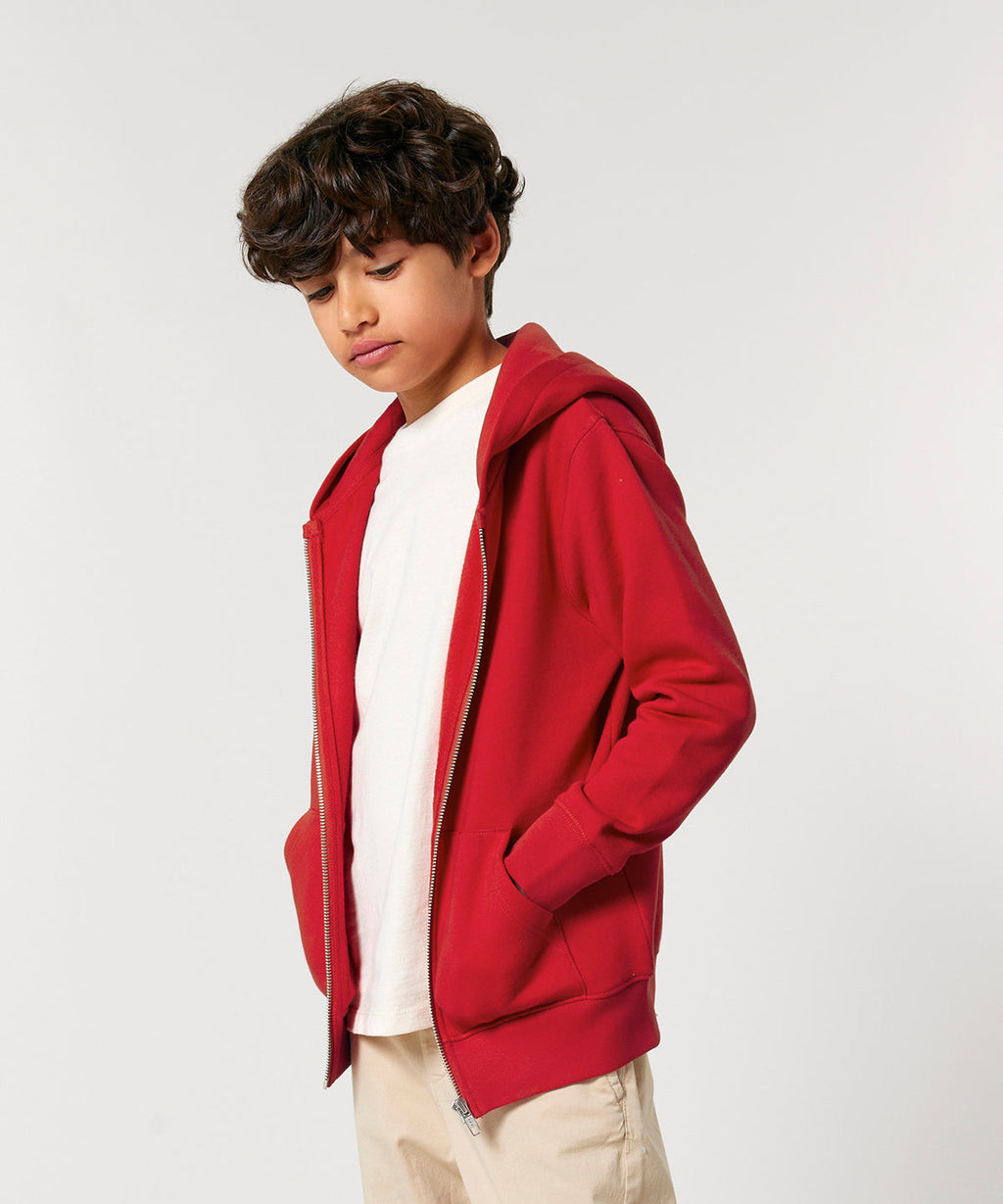 Organic Colours Kids Zipped Hooded Sweatshirt -