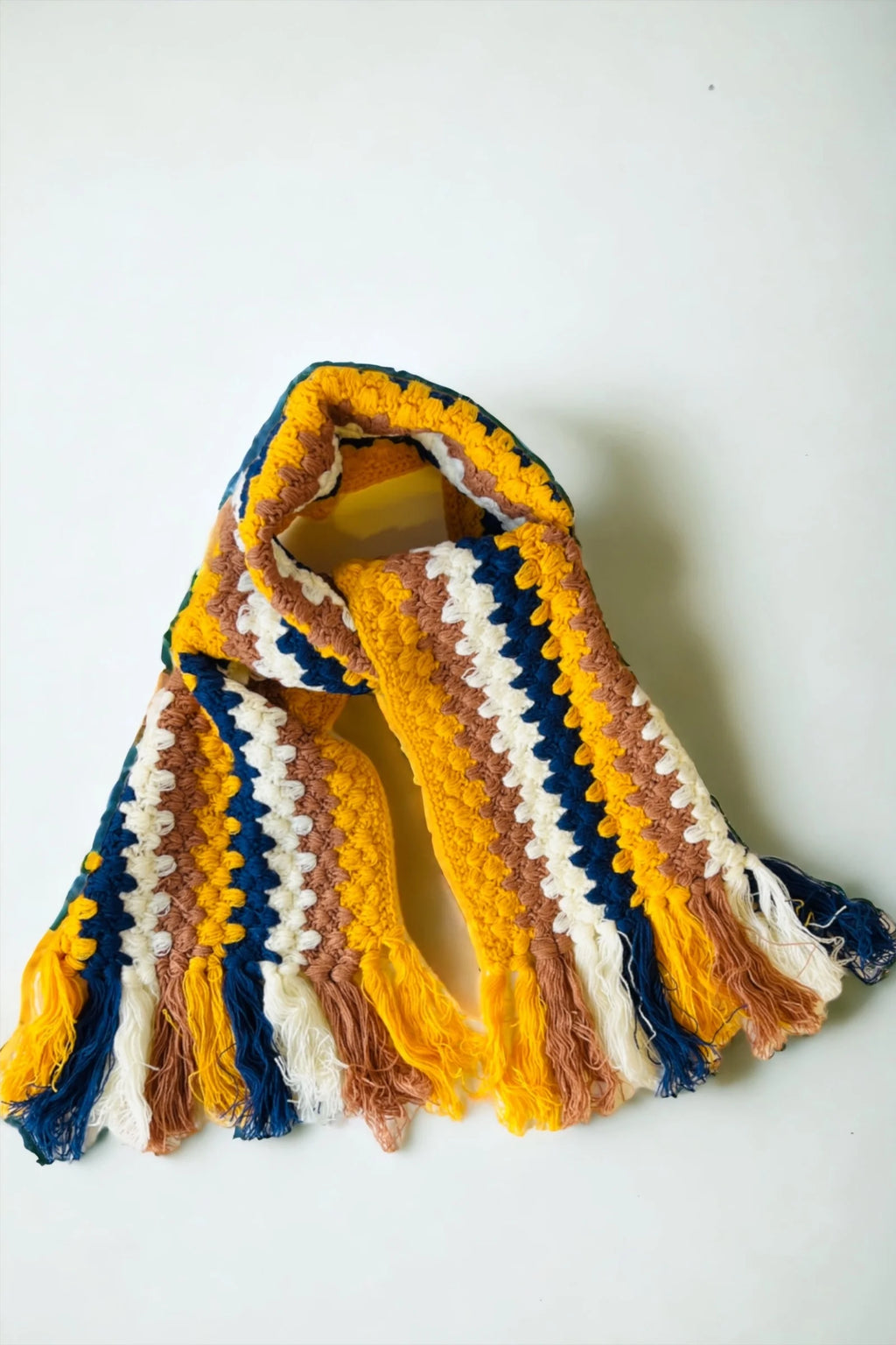 Cami Crochet Striped Scarf scarves Default Title Default Title
